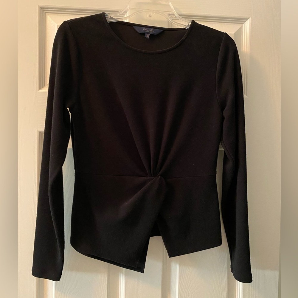 Rachel Rachel Roy Black Asymmetrical Top